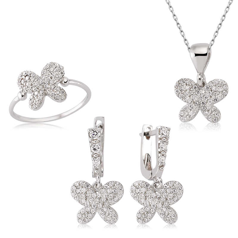Silver Butterfly Women’s Set