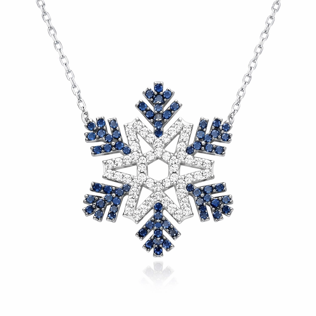 Silver Snowflake Women’s Necklace
