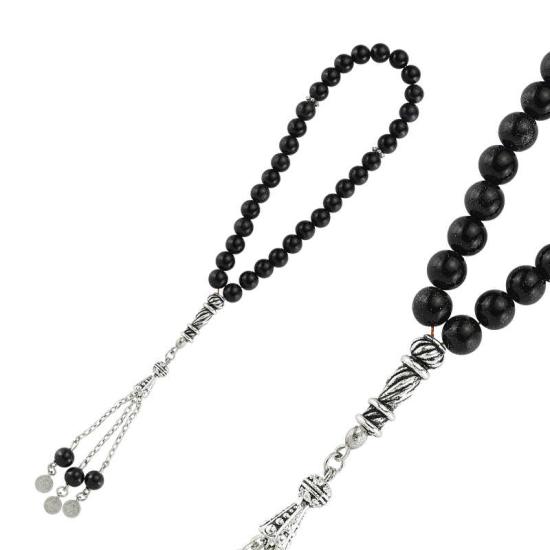 Natural Stone Metal Tassel Blue Star Stone Prayer Beads