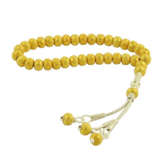 Gold Plated Silver Trabzon Kazaziye Prayer Beads