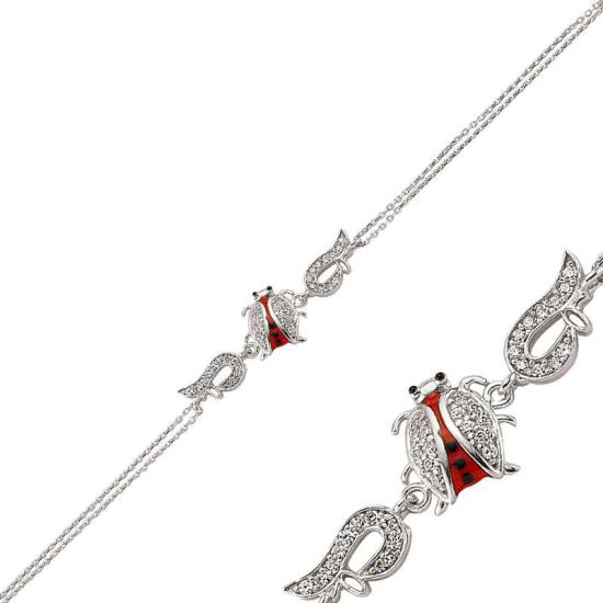 Silver Ladybug Women’s Bracelet