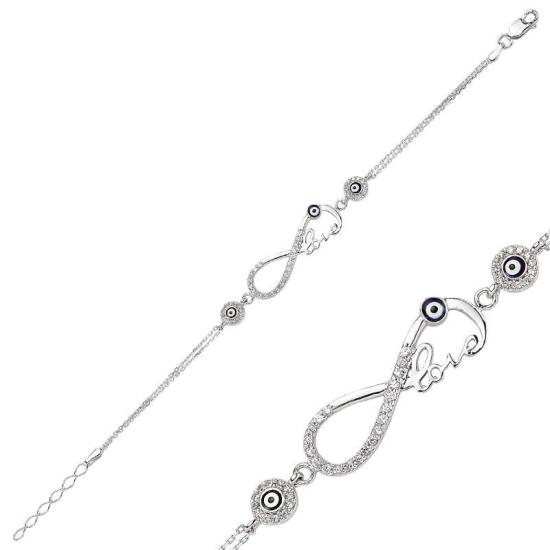 Silver Infinity Love Women’s Bracelet