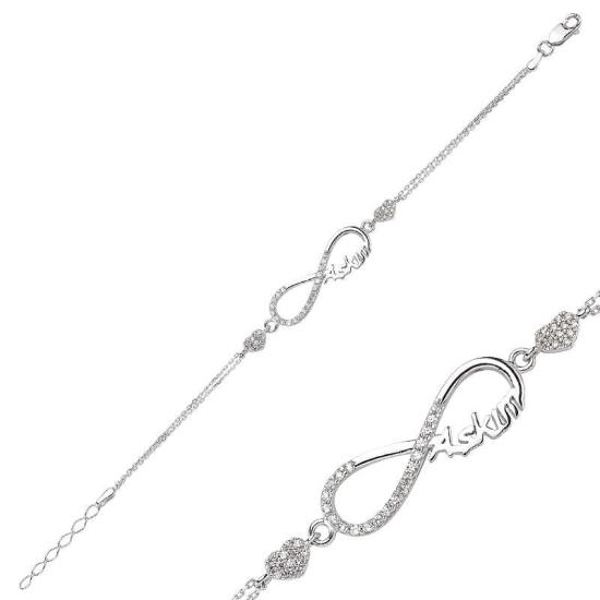 Silver Infinity My Love Women’s Bracelet