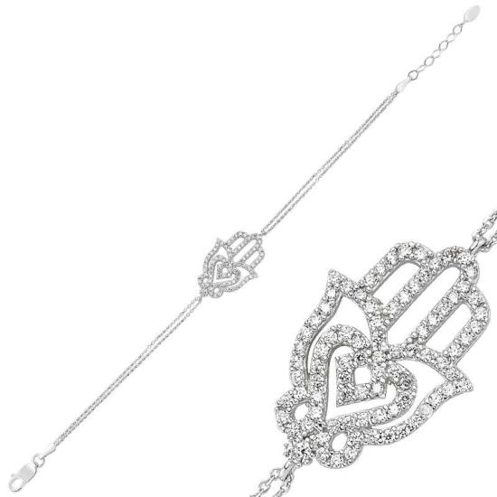 Silver Fatima Hand Women’s Bracelet
