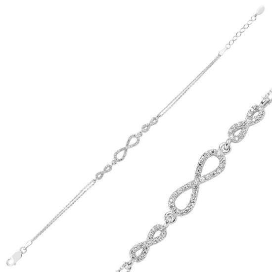 Silver Triple Infinity Women’s Bracelet