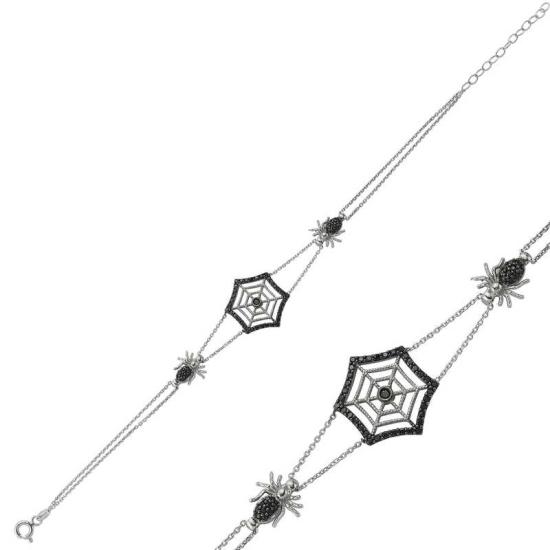 Silver Spider Web Women’s Bracelet