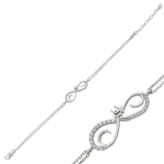 Silver Infinite Love Women’s Bracelet