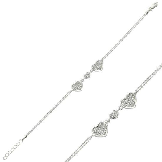Silver Hearts Women’s Bracelet