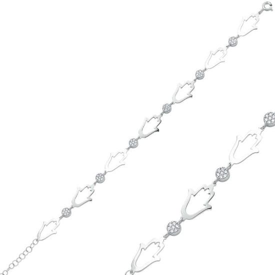 Silver Fatima Hand Women’s Bracelet