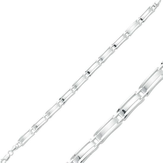 Silver Three Row Men’s Bracelet
