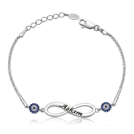 Silver Infinity My Love Women’s Bracelet
