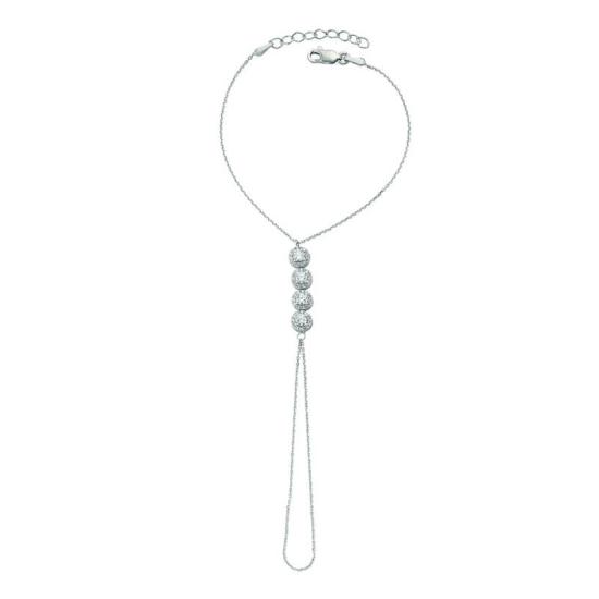 Silver White Stone Shahmaran Women’s Bracelet