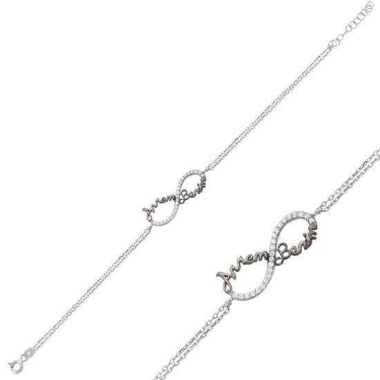 Silver Infinity Mom My Bracelet