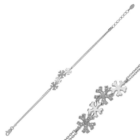 Silver Snowflake Women’s Bracelet