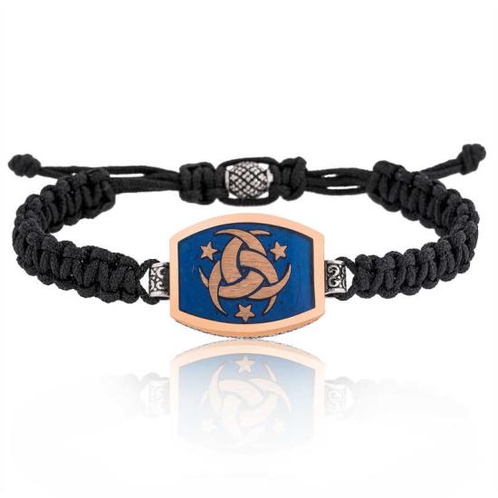 Silver Special Organization Macrame Men’s Bracelet