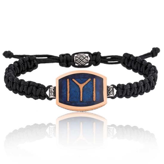 Silver Kayi Size Macrame Men’s Bracelet