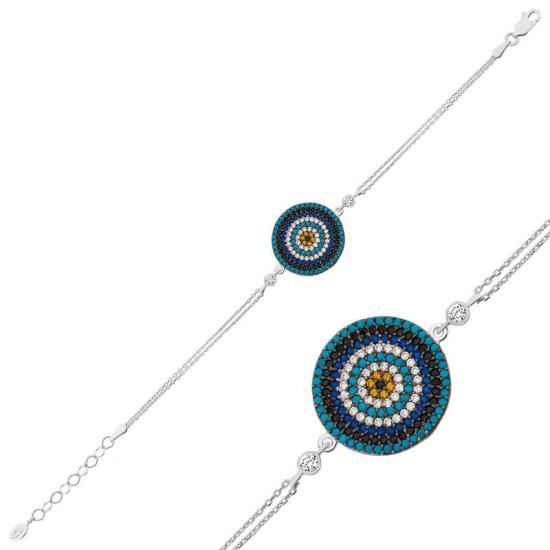Silver Evil Eye Women’s Bracelet