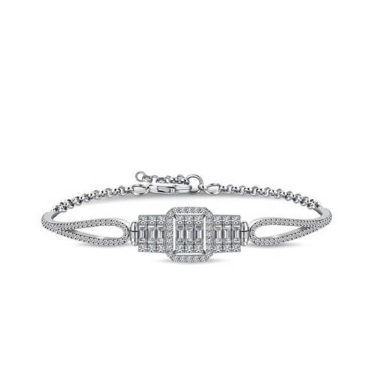 Silver Baguette Women’s Bracelet