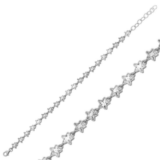 Silver White Star Women’s Bracelet