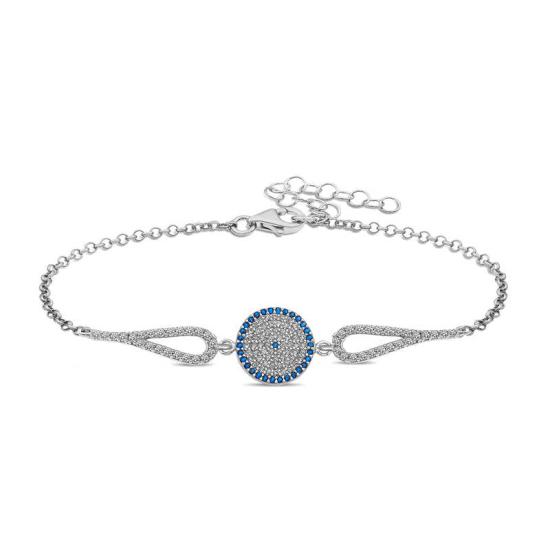 Silver Evil Eye Women’s Bracelet