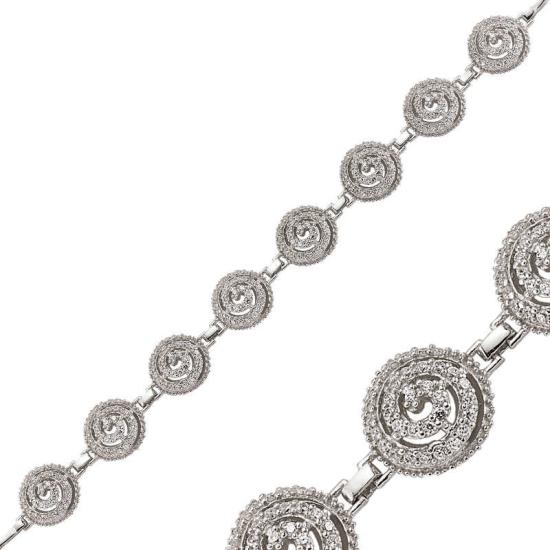 Silver White Stone Women’s Bracelet