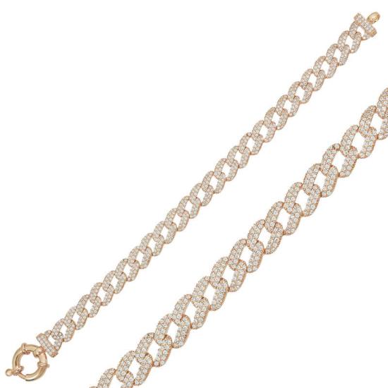 Silver Rose Stone Gurmet Women’s Bracelet
