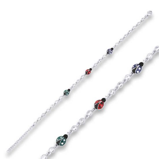 Silver Ladybug Women’s Bracelet
