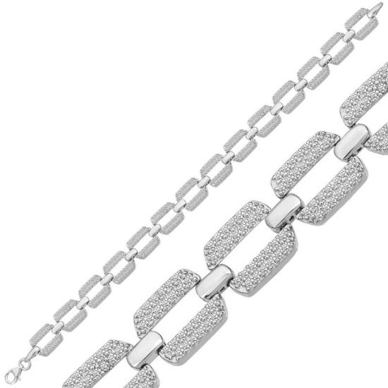 Silver Zircon Stone Women’s Bracelet