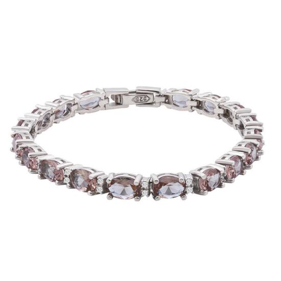 Silver Oval Zultanite Stone Women’s Bracelet