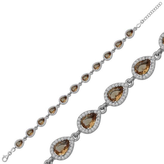 Silver Drop Zultanite Stone Women’s Bracelet