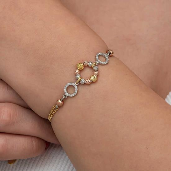 Silver-Colored Dorika Ring Bracelet
