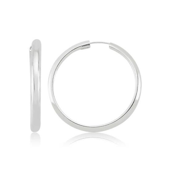 Silver Hoop Earrings