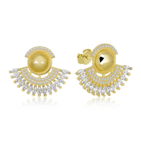 Silver Zircon Stone Women’s Earrings