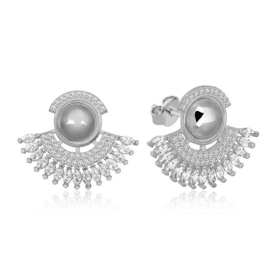 Silver Zircon Stone Women’s Earrings