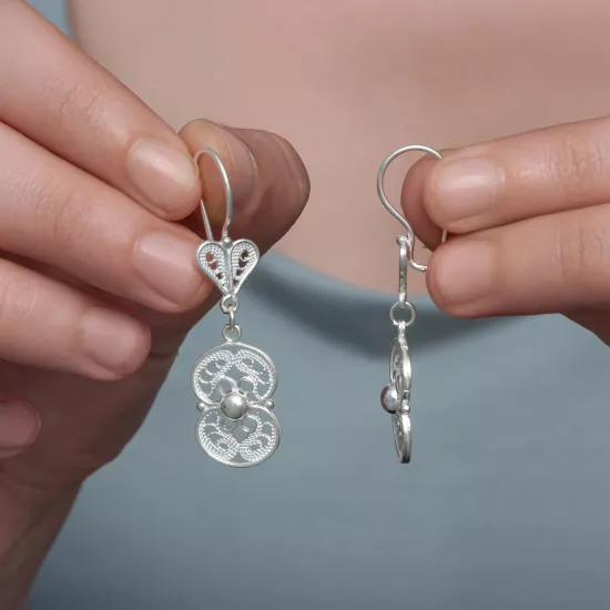 Sterling Silver 925 Filigree Women’s Earring