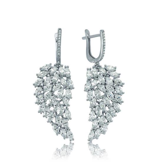Silver Angel Wing Earrings