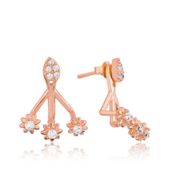 Silver Magic Flower Earrings