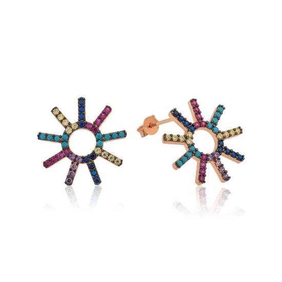 Silver Sun Mix Women’s Earrings