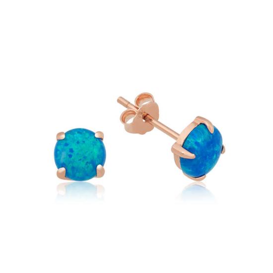 Silver Opal Stone Earrings