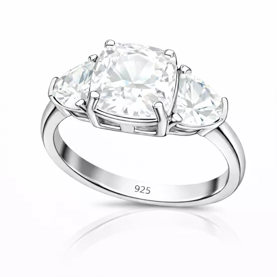 Gümüş Beyaz Zirkon Taşlı Kadın Yüzük