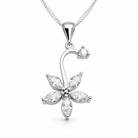 Silver Flower Women’s Necklace