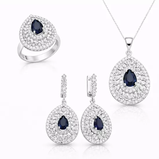 Silver Drop Patterned Women’s Set