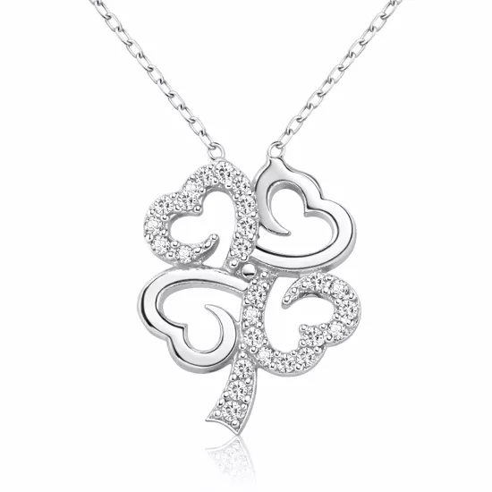 Silver Four Leaf Clover Women’s Necklace