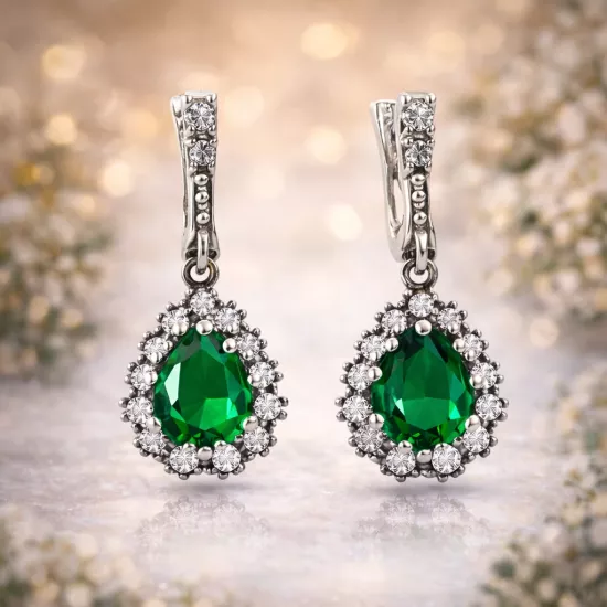 Silver Hurrem Sultan Women’s Earrings