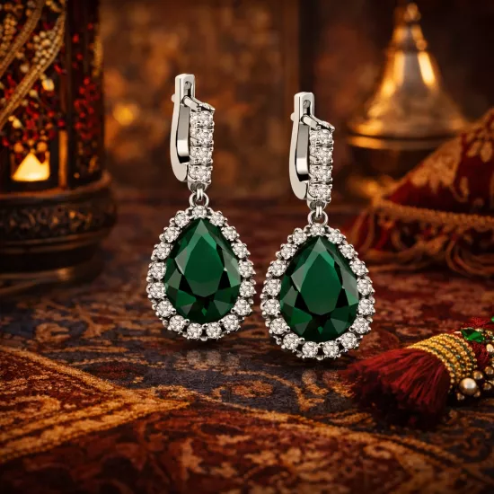 Silver Hurrem Sultan Women’s Earrings