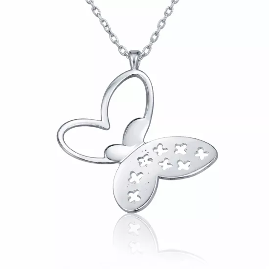 Silver Butterfly Women’s Necklace