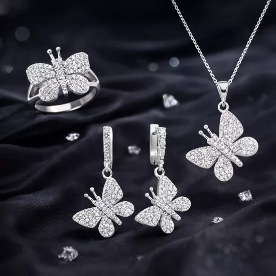 Silver Butterfly Women’s Set