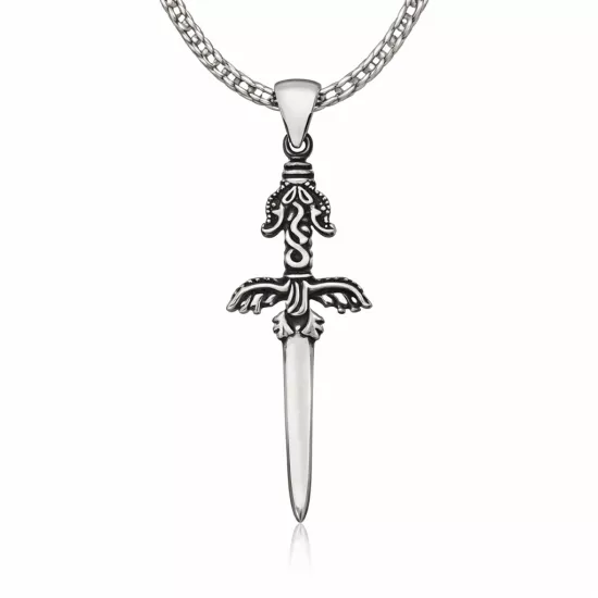 Silver Sword Men’s Necklace