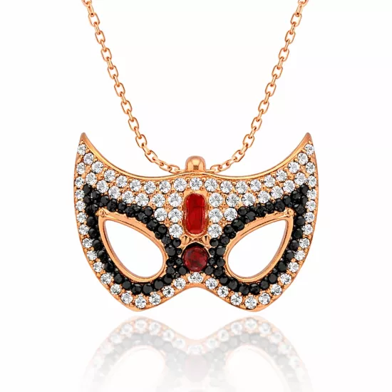 Silver Mask Women’s Necklace