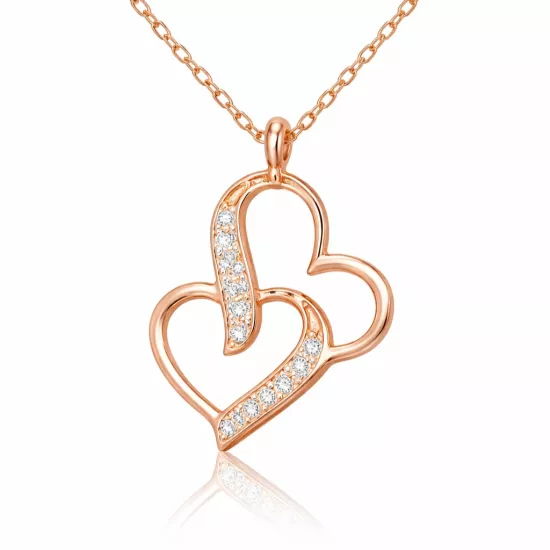 Silver Rose United Hearts Women’s Necklace